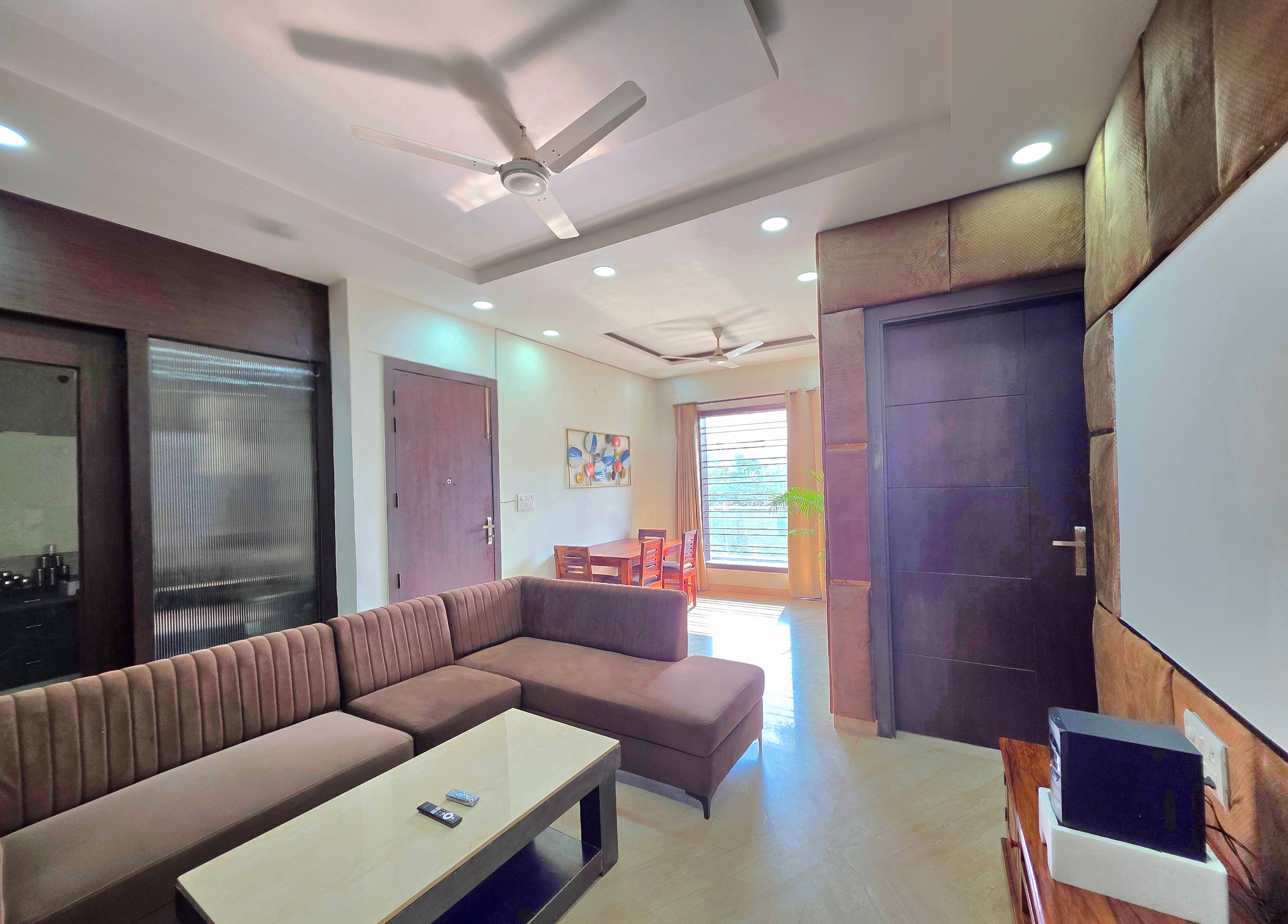 3148 I Sec 57- 3bhk Luxury apt with theatre exp. by instay - Tap to explore photos