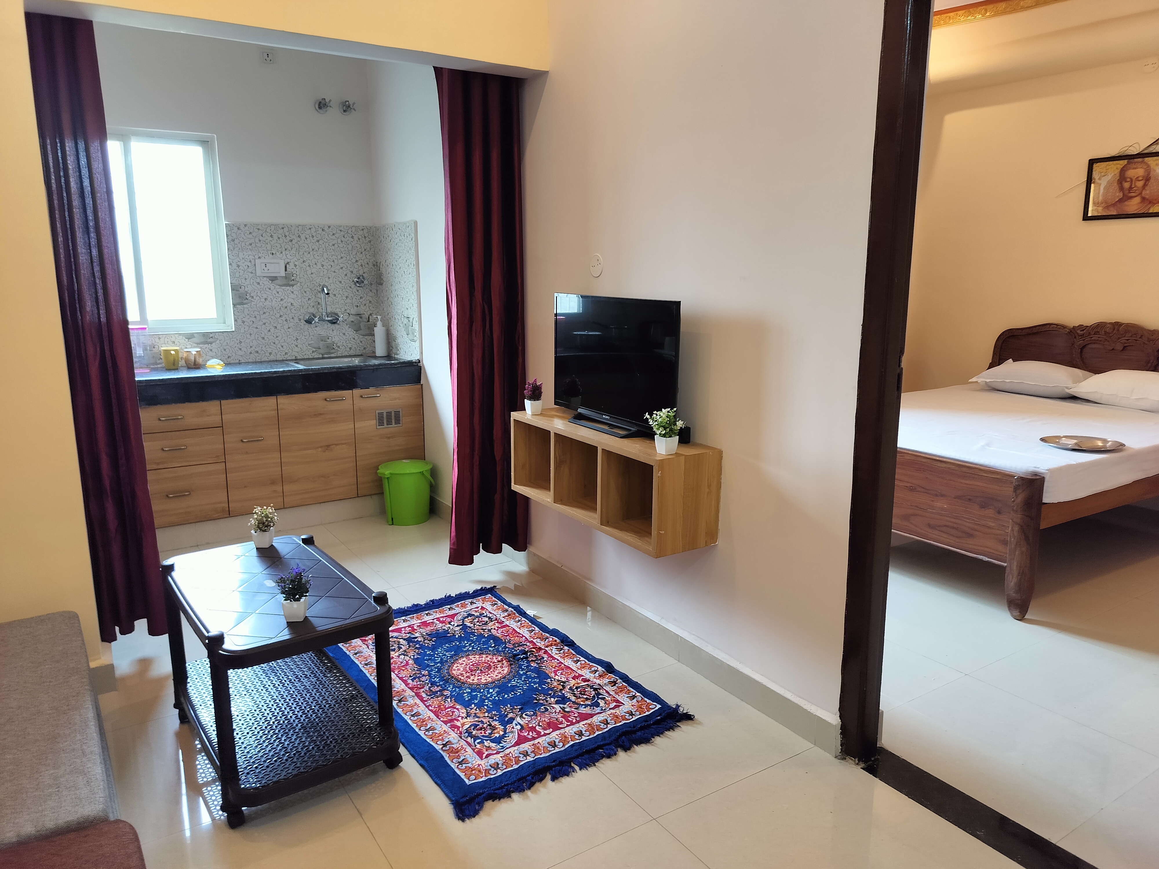 Calm Luxurious Entire One BHK Flat In Bodhgaya 202 - Tap to explore photos