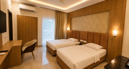 UPSTDC Rahi Tourist Bungalow Chirakoot (1 Km to Ram Ghat) Room Type - AC Deluxe