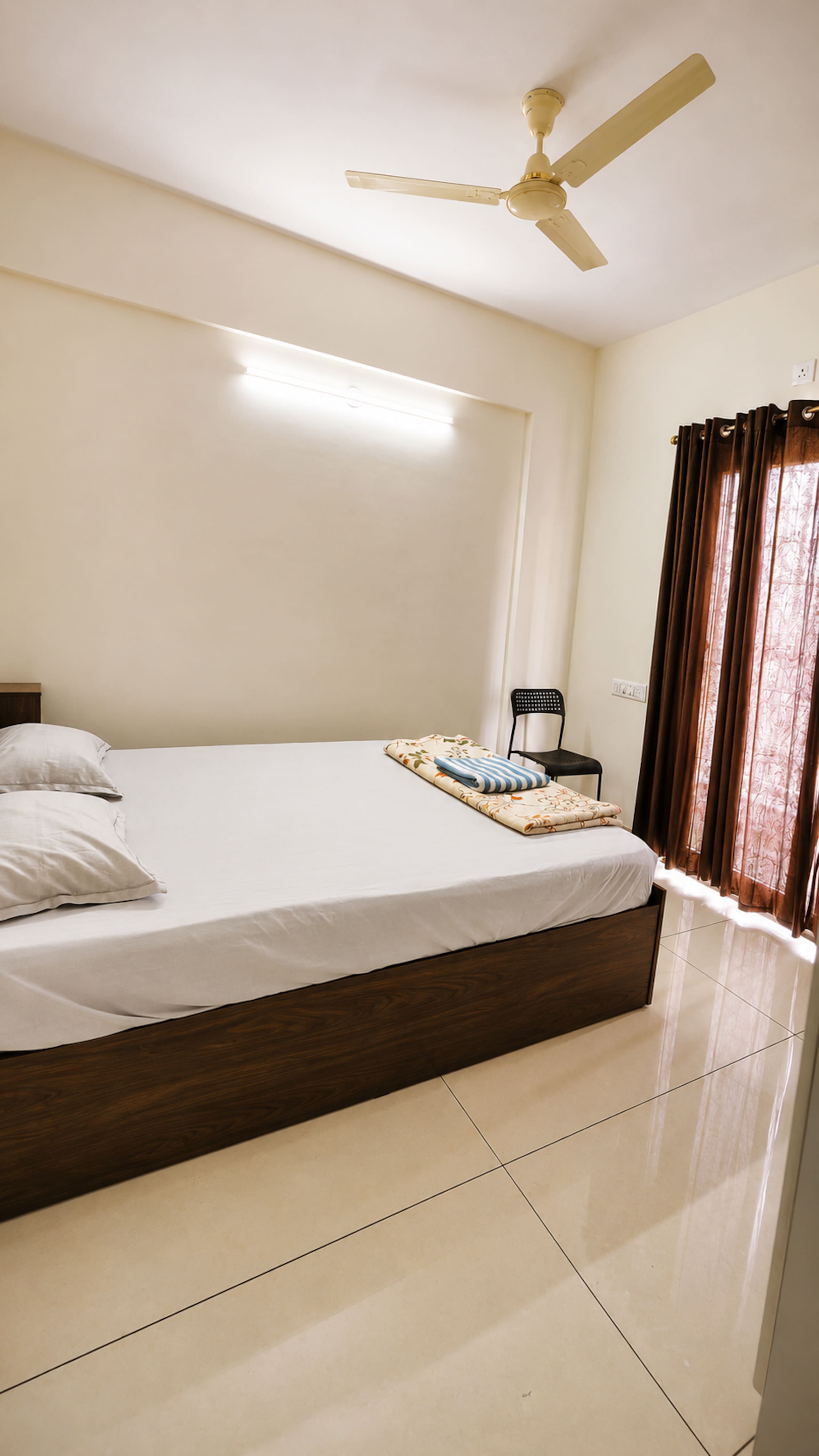 406 Stylish 2BHK Balcony Comfort - Tap to explore photos
