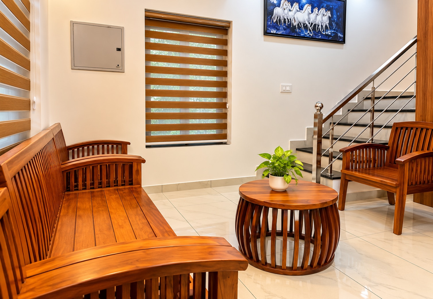 VAR Teak Haus 1 AC 2BHK 10 min drive beach clif - Tap to explore photos