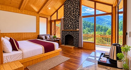 The Mountain Raga Room Type - Superior King Room with Mountain & River View Balcony The Mountain Raga Room Type - Superior King Room with Mountain & River View Balcony