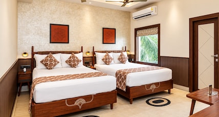 Hotel Sonar Bangla Tarapith Room Type - DELUXE AC 2 Double Bed Hotel Sonar Bangla Tarapith Room Type - DELUXE AC 2 Double Bed
