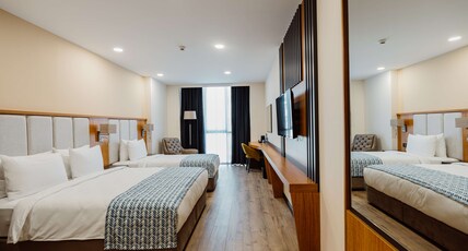 Best Western Plus Batumi Room Type - 1 Queen And 1 Single, Non-Smoking, Deluxe Room, Mini Bar, Safe, Coffee And Tea Maker, Air-Conditione Best Western Plus Batumi Room Type - 1 Queen And 1 Single, Non-Smoking, Deluxe Room, Mini Bar, Safe, Coffee And Tea Maker, Air-Conditione