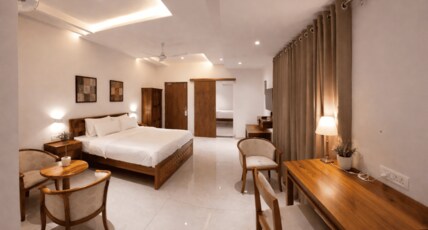 Aura Gold Resort Room Type - Hill View Family Room with Balcony
