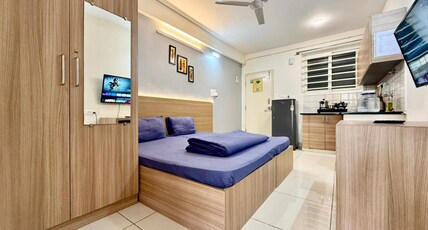 Fortale Living Room Type - Studio Premium AC | Twin-Bed | Balcony | Kitchen | Washing M | No lift (C202) Fortale Living Room Type - Studio Premium AC | Twin-Bed | Balcony | Kitchen | Washing M | No lift (C202)