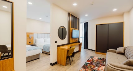 Best Western Plus Batumi Room Type - Suite-1 King 1 Single, Non-Smoking, Separate Living Room, Sofabed, Kitchenette, Air-Conditioned, Bat Best Western Plus Batumi Room Type - Suite-1 King 1 Single, Non-Smoking, Separate Living Room, Sofabed, Kitchenette, Air-Conditioned, Bat