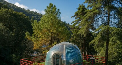 UFO Mussoorie Room Type - Luxury Dome with Mountain View (Balcony)