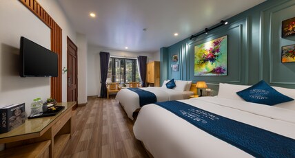 CAT BA XANH SPRING GARDEN HOTEL Room Type - Deluxe Family Room With Mountain View CAT BA XANH SPRING GARDEN HOTEL Room Type - Deluxe Family Room With Mountain View