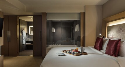 Novotel Yangon Max Room Type - Spacious Deluxe Suite Room with Separate living area, Sofa, Bath tub and Rain Shower