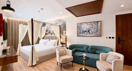 Saffron Stories - Boutique Hotel, Rajpur Road Room Type - Boutique Suite | Kitchenette & Living Area Saffron Stories - Boutique Hotel, Rajpur Road Room Type - Boutique Suite | Kitchenette & Living Area