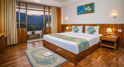 Sparrow Chiminda A-Heritage Hotel Middle Pelling Room Type - The Premium King with Kanchenjunga Mountain View and Private Balcony