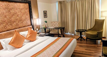 The Fern Jaipur, Series by Marriott Room Type - Winter Green, Guest room, 1 King, Limited view