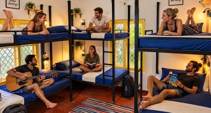 The Hostel Stories, Varkala - Helipad Road Room Type - Bed in 6 bed mixed dorm