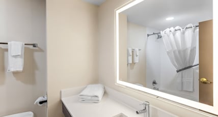 Holiday Inn Express Hotel & Suites Charleston-Southridge Room Type - 1 King Bed Suite Mobil Access Tub