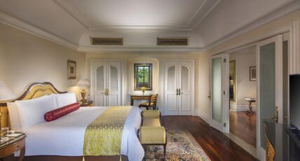 The Leela Palace Bengaluru Room Type - Royal Club Suite with Pool or Garden View Balcony, BMW Airport Transfers and Cocktail hours
