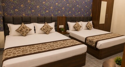 B.K. PALACE Room Type - Two Double Bed Room 