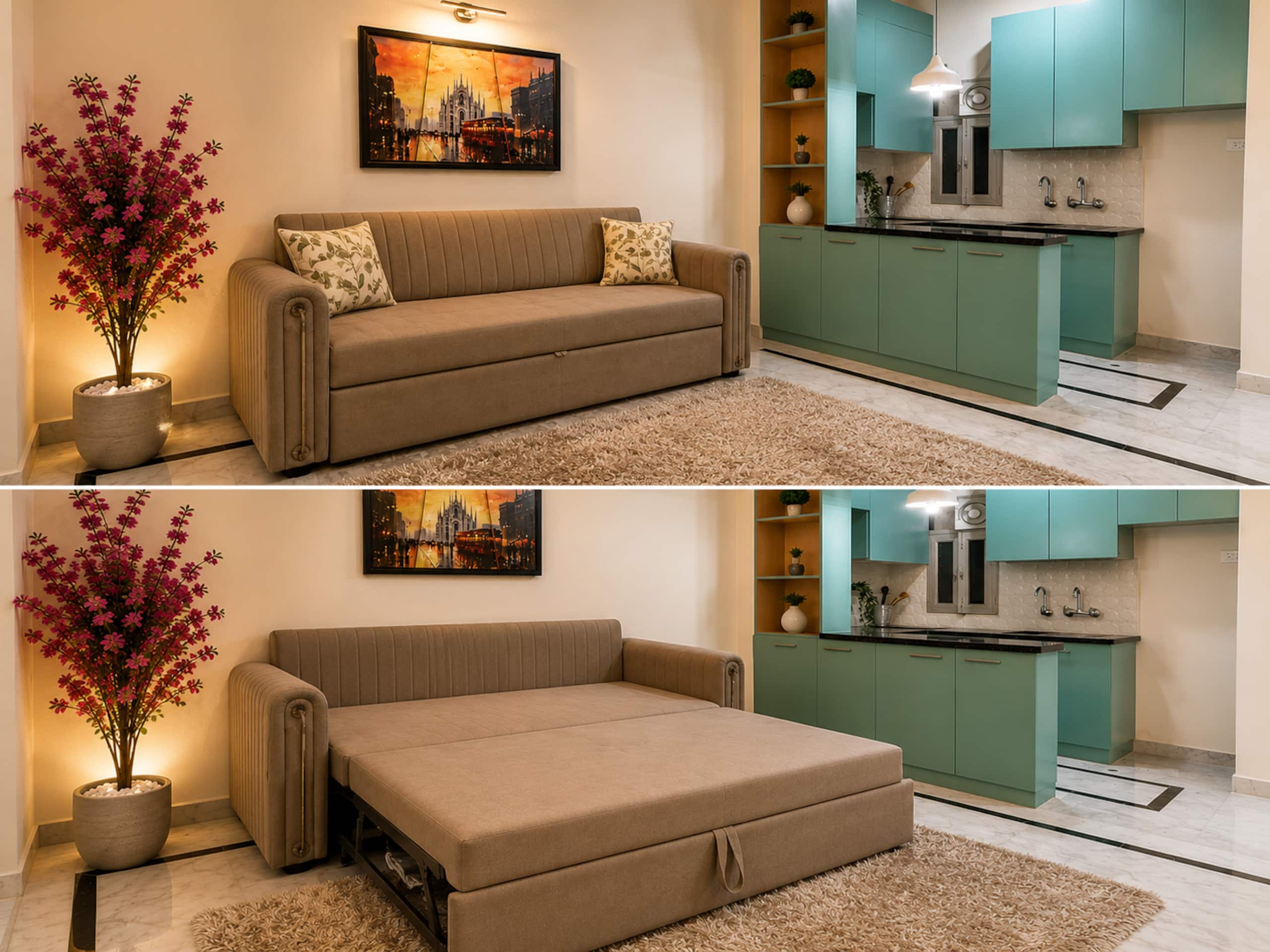 Luxury Designer 1 BHK DLF Phase 3 Cyber Hub - Tap to explore photos