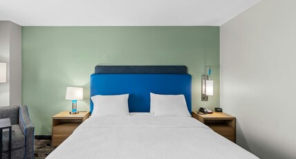 Hampton Inn & Suites by Hilton Pauls Valley Room Type - 1 KING W FRIDGE NS