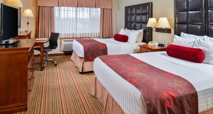 Best Western Plus Rama Inn Room Type - 2 Queen Beds, Non-Smoking, Microwave And Refrigerator, Flat Screen Television, High Speed Internet A Best Western Plus Rama Inn Room Type - 2 Queen Beds, Non-Smoking, Microwave And Refrigerator, Flat Screen Television, High Speed Internet A