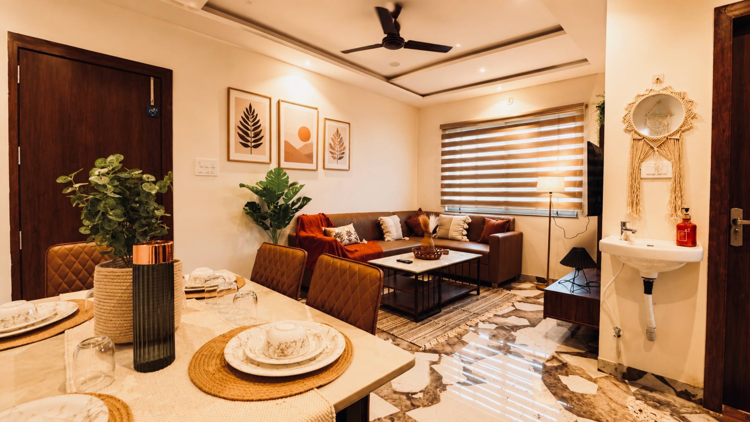 Stayesy Boho Retreat 1BHK Couple s Escape - Tap to explore photos