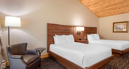 Best Western Ponderosa Lodge Room Type - 2 Queen Beds, Non-Smoking, Pet Friendly Room, Microwave And Refrigerator, Easy Chair, Full Breakfast
