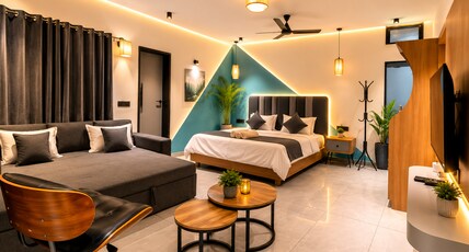 The Peach Tree Homestay Room Type - luxury Family Four Bed  Ac Room