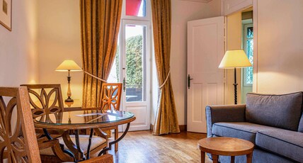 Hotel de la Cite Carcassonne - MGallery Collection Room Type - Terrace Suite - one double bed and one single sofa bed