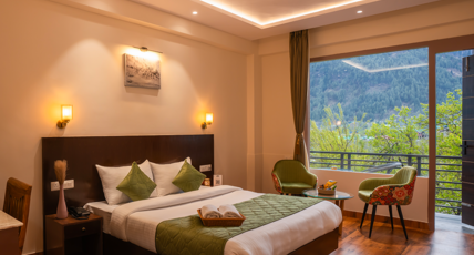 Moustache Manali. Room Type - Deluxe Private Room