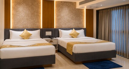 Hotel Krushnai Deluxe, Sangli Room Type - Premium Family AC Room (2 Double Beds) Hotel Krushnai Deluxe, Sangli Room Type - Premium Family AC Room (2 Double Beds)