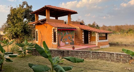 Madhuban Eco Retreat, Ratapani Tiger Reserve Room Type - Mud House with Rooftop Deck