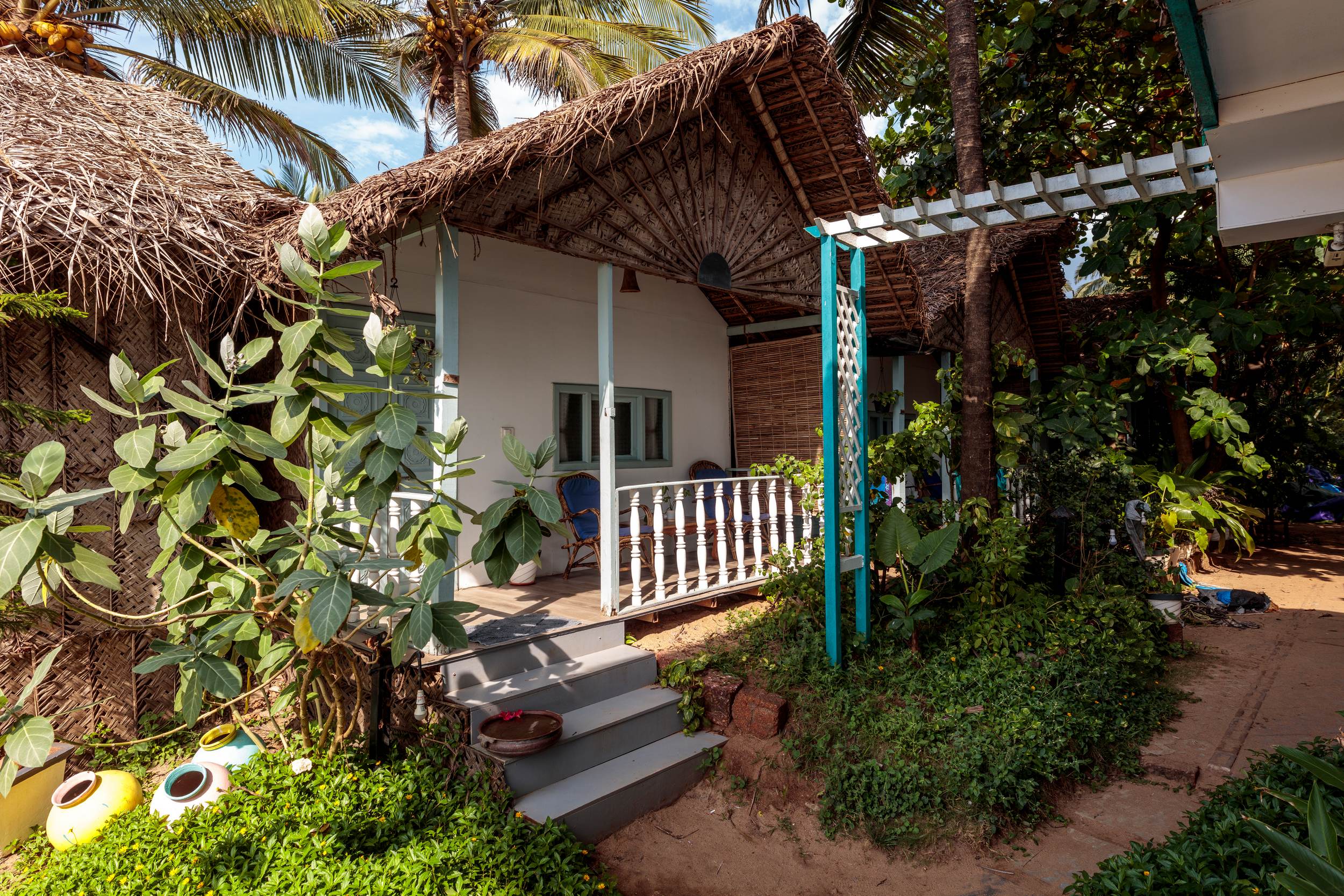 Agonda Cottages | Rooms & Restaurant - Tap to explore photos