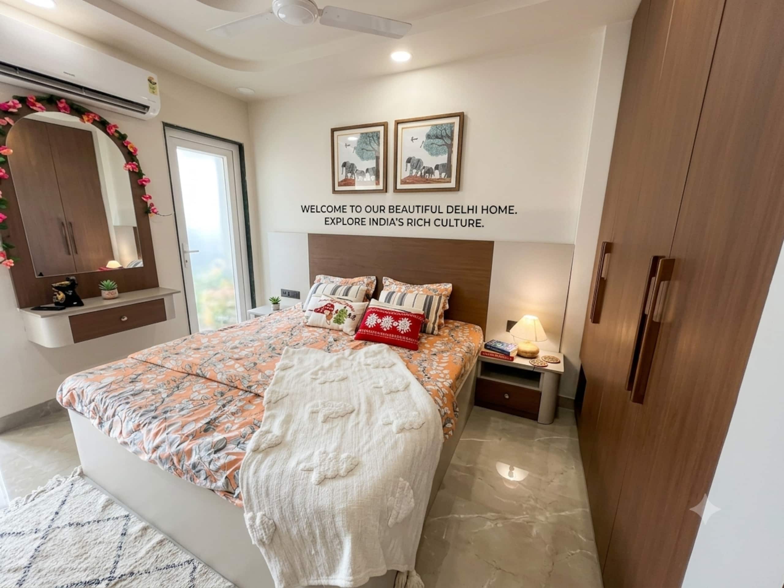 Sukoon by cozy cove Luxury 1bhk Netflix - Tap to explore photos