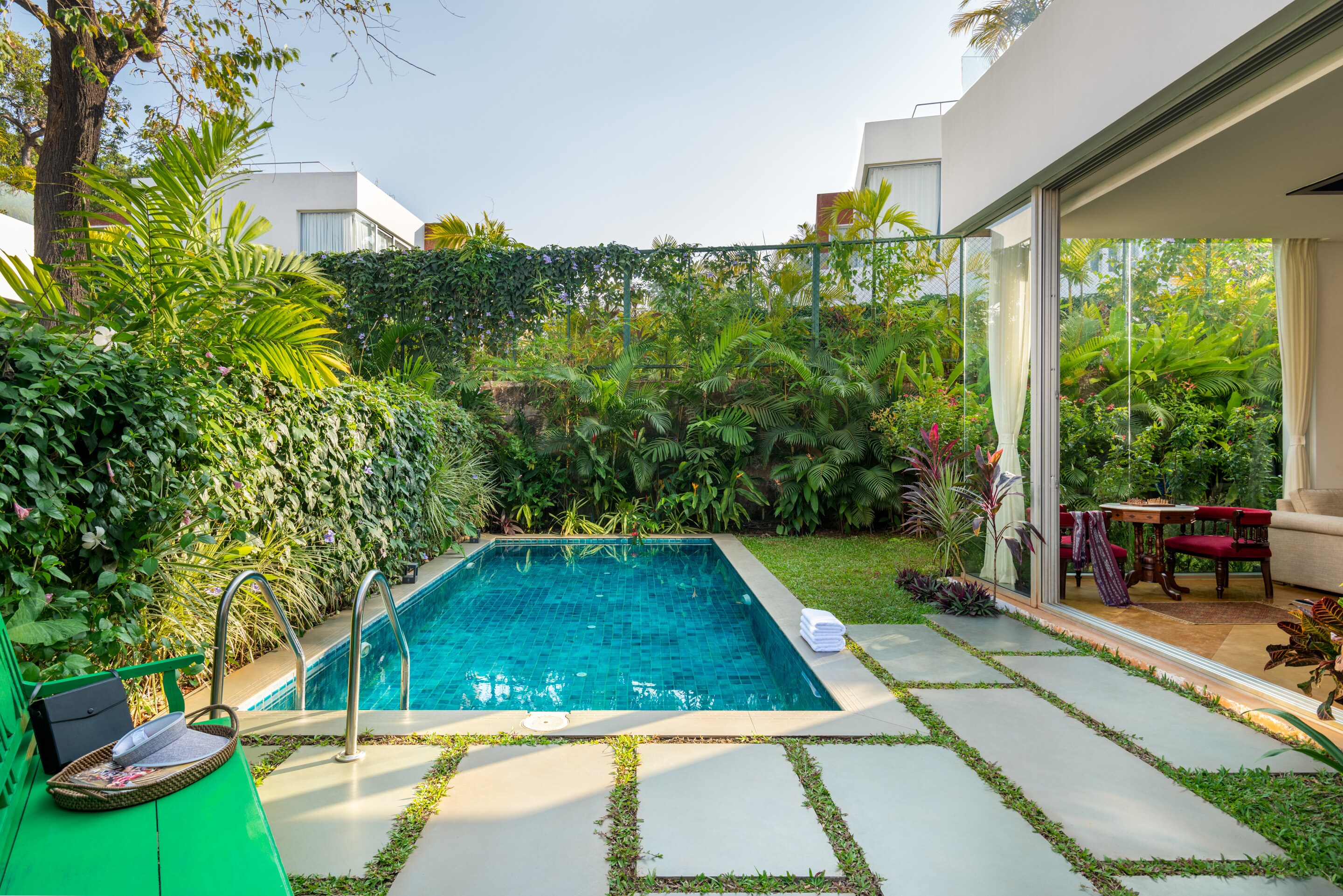 La Zamora - 3 BHK Private Pool Villa at Vagator by The Blue Kite (07) - Tap to explore photos