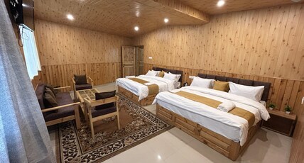 Hotel Ganpati Room Type - Family Room with Double King Bed with Hill View