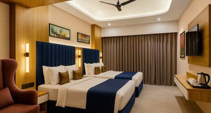 Ghat View - Hotel Ram villa Room Type - Family Room