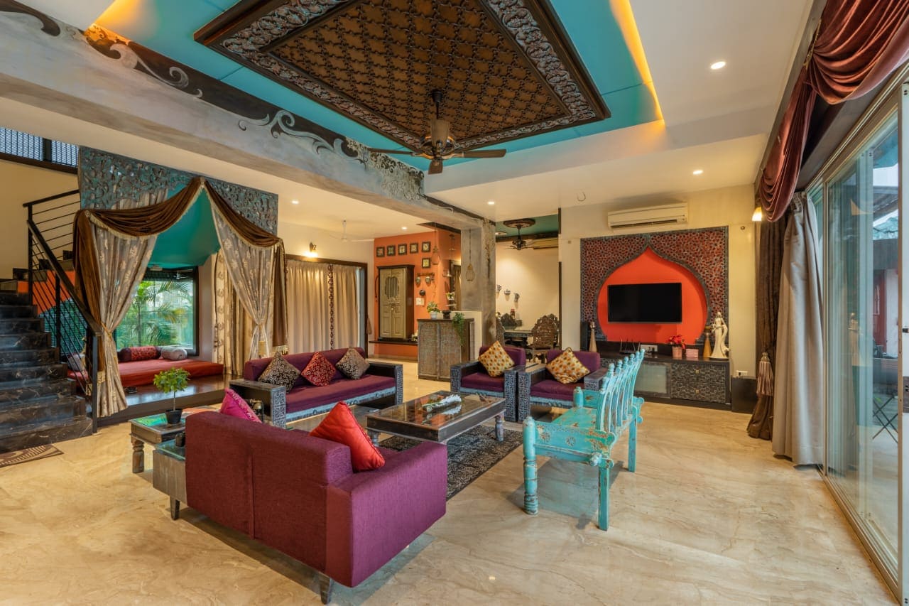 Karhan 3BHK Luxury Villa with Pvt Pool - Tap to explore photos