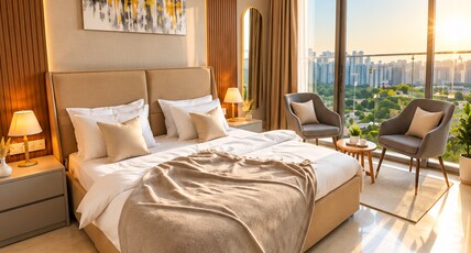 Rover Inn | Modern Apartments Near Golf Course Extension Road Room Type - Luxury Top Floor 1RK with Balcony, Infinity Pool Rover Inn | Modern Apartments Near Golf Course Extension Road Room Type - Luxury Top Floor 1RK with Balcony, Infinity Pool