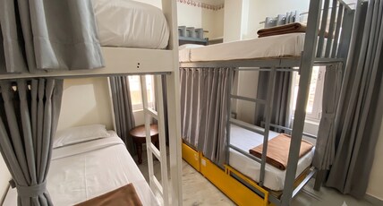 Whereabout Hostel |Rooftop Restaurant at Lake Pichola| Room Type - Basic 4 Bed Mixed Dorm | Non-Ac