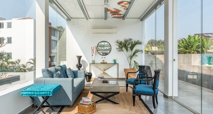 Modern 2BHK with Rooftop Pool 10 mins drive to Beach | Hireavilla Room Type - Modern 2BHK with Rooftop Pool 10 mins drive to Beach | Hireavilla