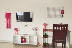 Chic pink 2 5 BHK with balcony 2 3 km RockBeach - Ruby