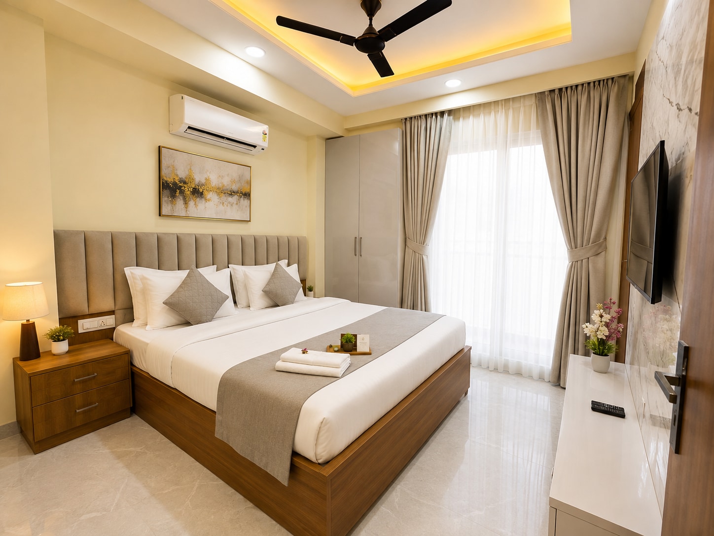 Akshay Premium 1 BHK Suites Near Artemis Hospital - Tap to explore photos
