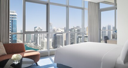InterContinental DUBAI MARINA Room Type - 1 King Studio Balcony Marina View InterContinental DUBAI MARINA Room Type - 1 King Studio Balcony Marina View
