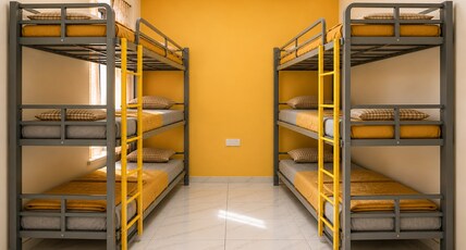 HOMIES HOMESTAY KURUKSHETRA Room Type - 1 Bunk Bed in 6-Bed AC Male Dorm