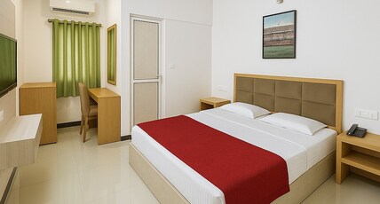 STAYGURU USHA RESIDENCY Room Type - Deluxe AC Room