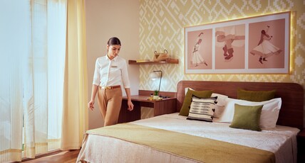 Priya Living Flower Valley Sohna Road Room Type - Deluxe 1 BHK Room with Private Balcony and Air Purifier
