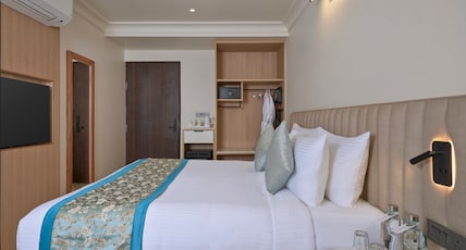 Regenta Anantam Resort at 52 Bigha parking khatu shyam ji Room Type - Deluxe Room with King Bed Enjoy Happy Hours with 1+1 offer Mocktail 5pm-7pm Regenta Anantam Resort at 52 Bigha parking khatu shyam ji Room Type - Deluxe Room with King Bed Enjoy Happy Hours with 1+1 offer Mocktail 5pm-7pm