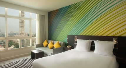Novotel Cairo El Borg Room Type - Superior Room with 1 double bed and sofa, City side Novotel Cairo El Borg Room Type - Superior Room with 1 double bed and sofa, City side