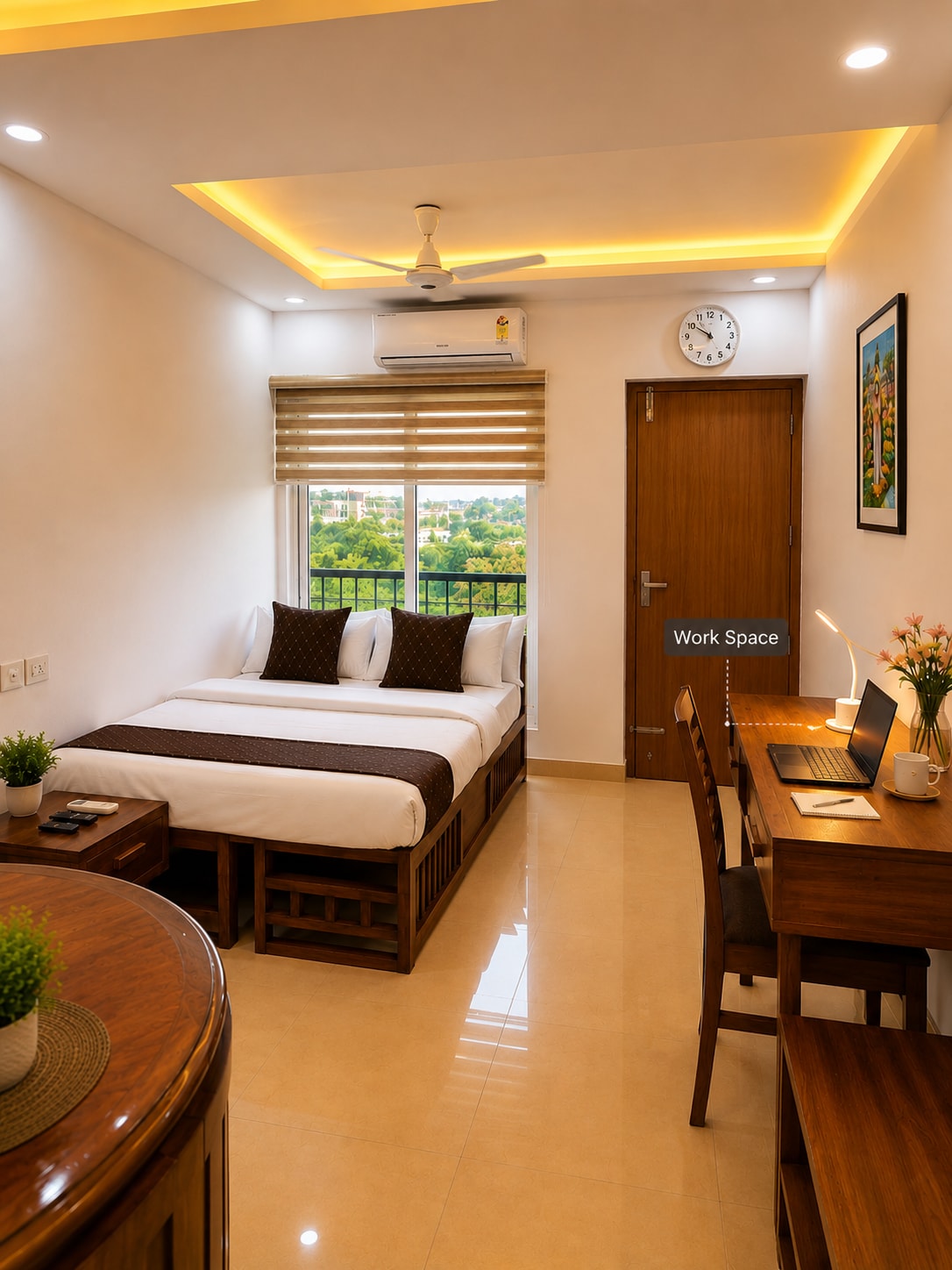 Posh 1 BHK Apartment with Temple View in Guruvayur - Tap to explore photos