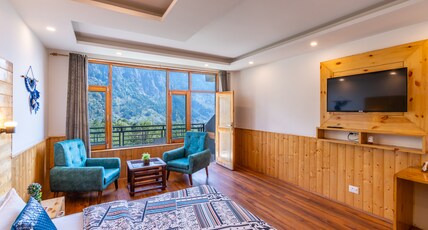 The 14 Gables, A Boutique Stay, Manali (Pet Friendly Hotel). Room Type - Deluxe Room with Private Balcony
